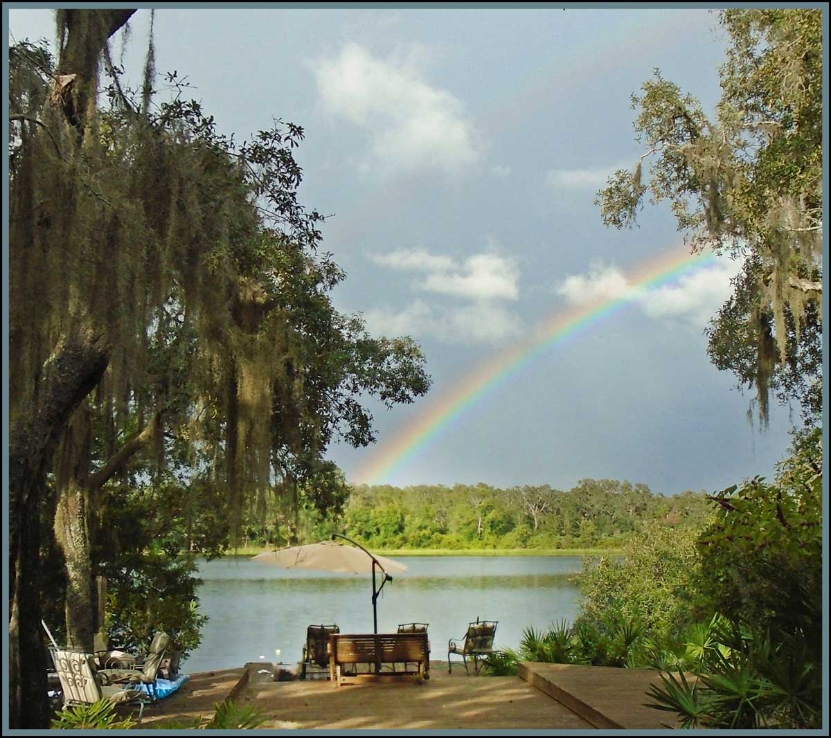 Rainbow over Beauty Lake