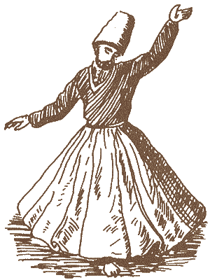 Sufi whirling dervish