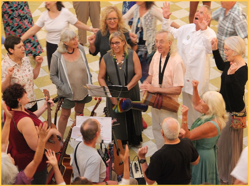 Dances of Universal Peace at the Historic Thomas Center of Gainesville, July 2016